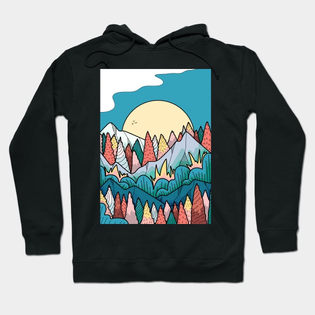 As the 3 birds fly Hoodie by Swadeillustrations